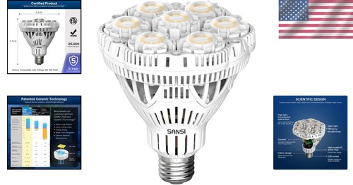 Energy Saving 40W LED Bulb - 5500 Lumens, Perfect for Indoor and Outdoor Use - Picture 2 of 8