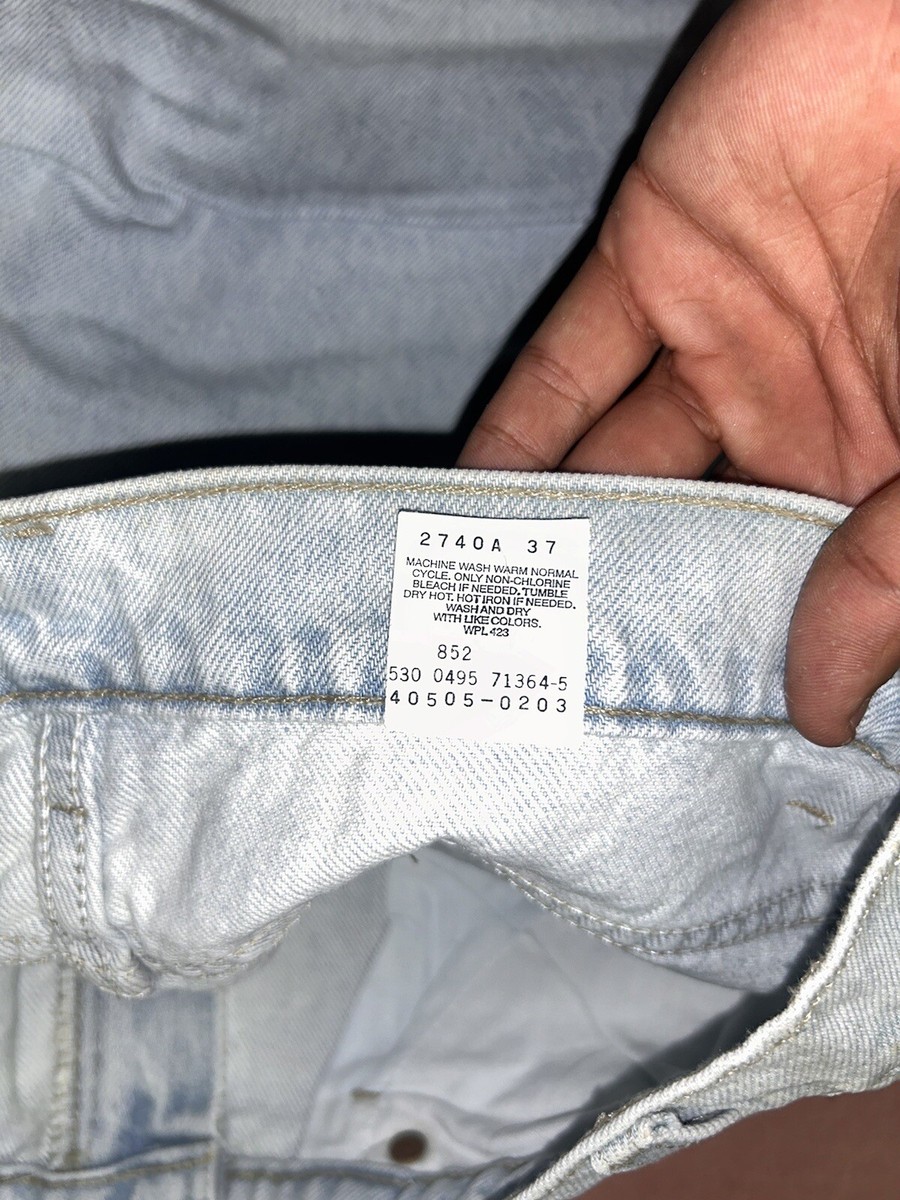 Vintage Levis 505 Jeans, Mens Blue Regular Fit, Deadstock NWT Size