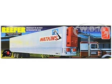 SKILL 3 MODEL KIT FRUEHAUF FB 40' REEFER TRAILER "WATKINS" 1/25 BY AMT AMT1421