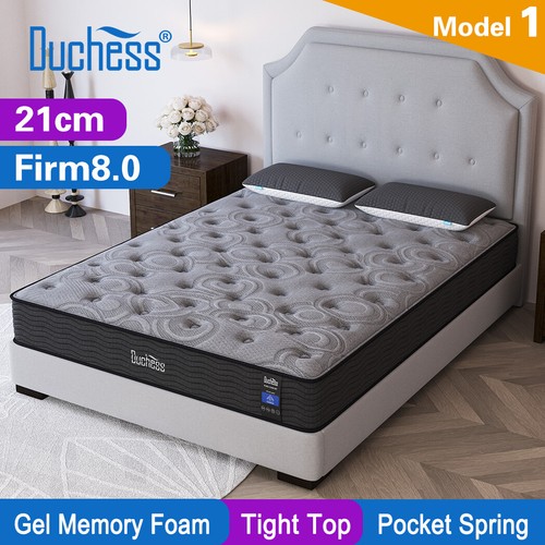 QUEEN DOUBLE KING SINGLE Mattress Bed Euro Top Pocket Spring Medium Firm Foam - Picture 24 of 53