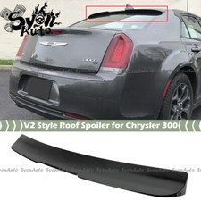 For 2011 Chrysler 300 300s 300c Srt V Style Glossy Black Rear Roof Spoiler Wing