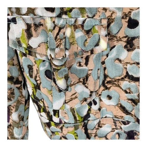 Lifestyle Womens Blazer Jacket Medium Green Floral Long Sleeve Casual Business - Picture 7 of 11