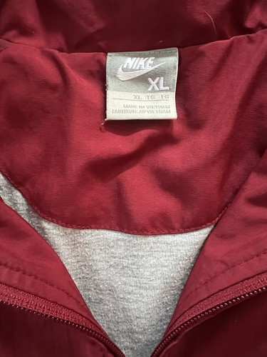 NIKE Red and Black Windbreaker Zip Up Jacket Men's Size XL - Picture 3 of 9