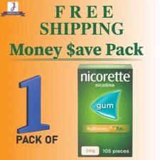 Nicorette Gum Fruit Fusion 2mg 105 pieces Fruitfusion