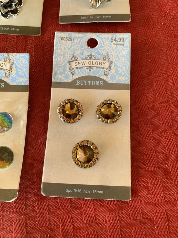 Sew-ology Buttons. 5 Packages. - Image 3 of 4