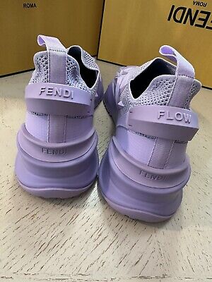 OUTLET【FENDI】PURPLE☆Flow Fロゴ ローカット スニーカー NIB $1050 Fendi Men Flow Knit Low Top Sneakers Lilac/Purple
