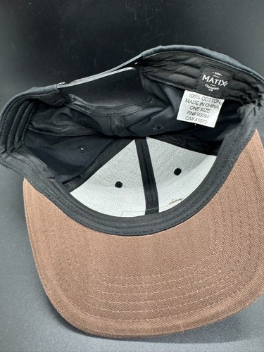 Matix Hat Cap Black Brown Logo Skate - Picture 3 of 3