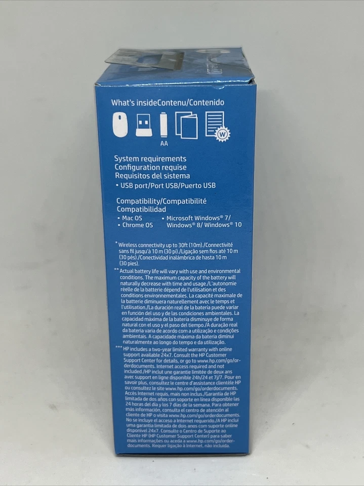 HP Wireless Mouse 220 3FV66AA Black Brand New Sealed Free Uk P&p - Image 2 of 4