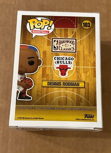 DENNIS RODMAN SIGNED CHICAGO BULLS FUNKO POP BECKETT COA AUTHENTIC - Picture 3 of 6