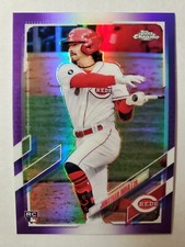2021 Topps Chrome Jonathan India RC #USC74 Purple Refractor