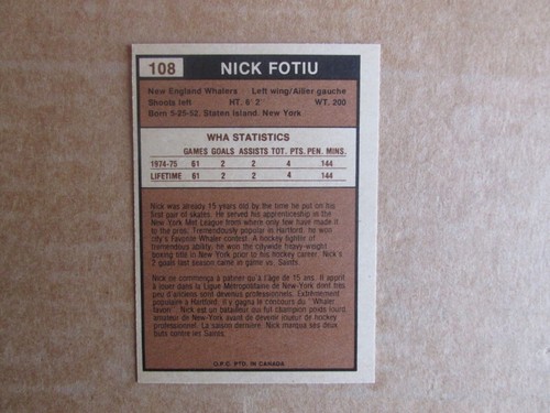 1975-76 OPC WHA HOCKEY CARD SINGLES COMPLETE YOUR SET PICK CHOOSE UPDATED 8/19 - Picture 166 of 205
