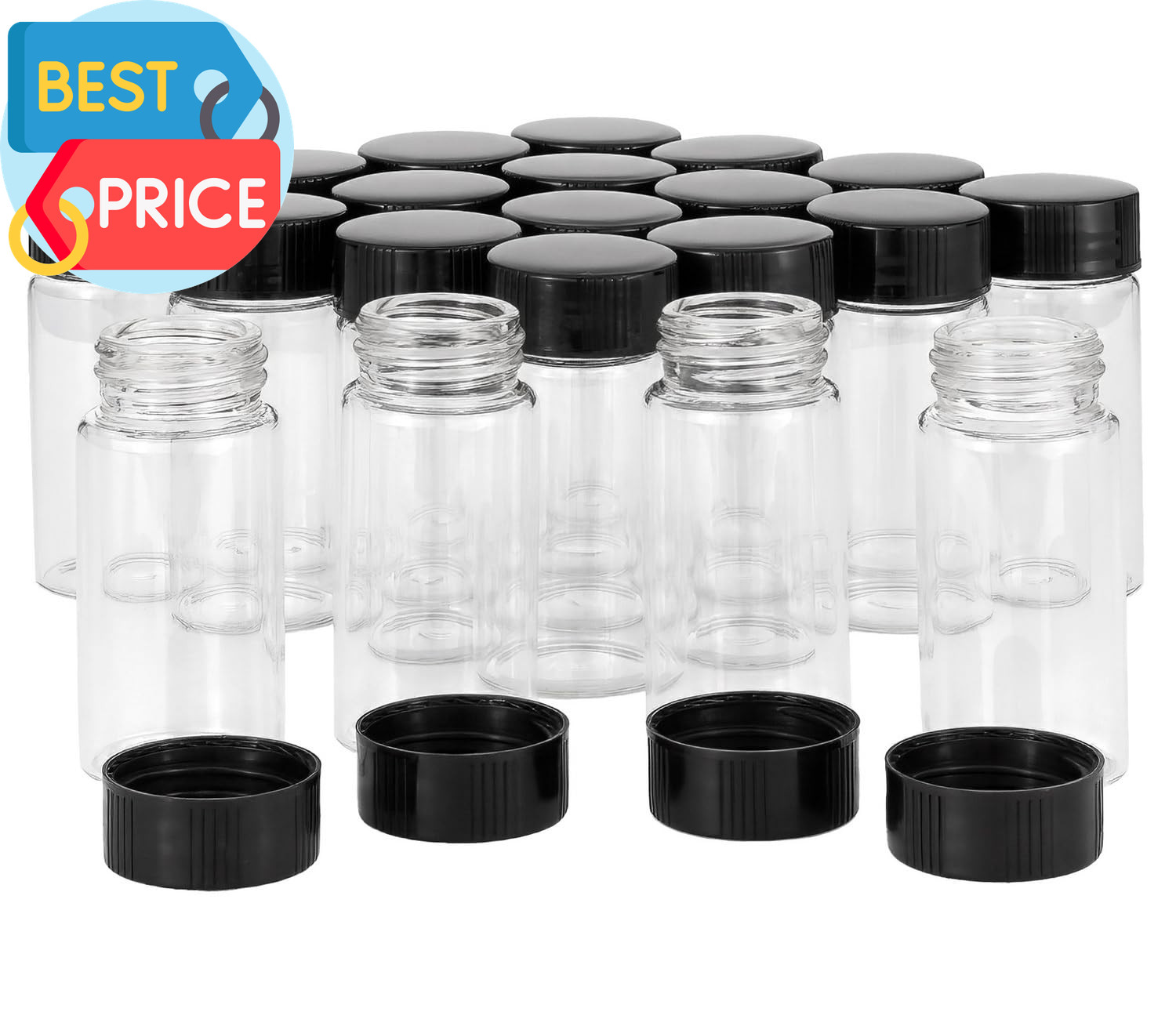 ，20 Ml(2/3 Oz）glass Vials With Screw Cap，small Size S
