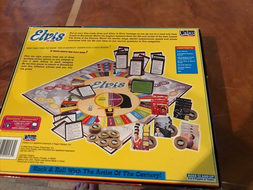 Elvis Presley The Game 1700 Question Trivia Board Game Never Played In Packages - Picture 11 of 11