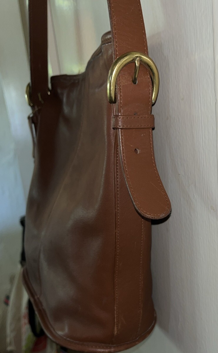 Coach Shoulder Bag 4153 Leather Tan/Brown Authentic | eBay