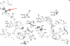 MERCEDES-BENZ GLE W167 Left Exhaust Gas Line Hose Clamp A0039978790