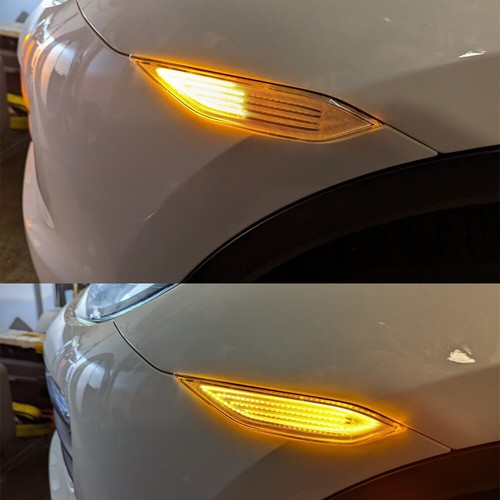 For 2011-2014 Porsche Cayenne 958 Clear Lens LED Side Marker Lights Signal Lamp - Bild 7 von 7