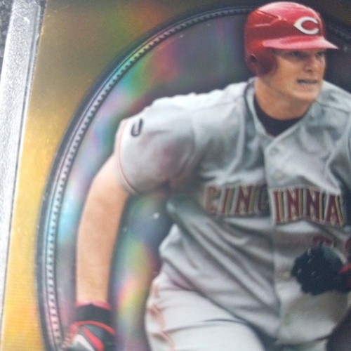 2008 Bowman Sterling Gold Refractor Image Variation Jay Bruce RC SSP!!! #/50!!! - Picture 6 of 8