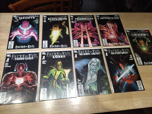 Faces of Evil Lot (DC 2009) One Shots Superman Black Adam Starbreaker VF/NM (9) - Picture 2 of 12