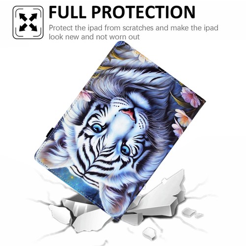 For iPad 6/7/8/9/10/11th Gen Mini Air Pro 11" 2024 Case Smart Leather Card Cover - Picture 40 of 61