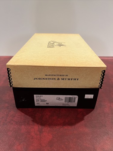 Johnston & Murphy Wingtip Navy Nubuck 27-3007 11 M New With Box. - Picture 11 of 11