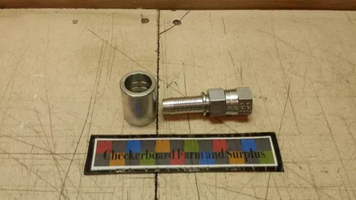 NOS Eaton Tube to Hose Straight Adapter Fitting FC9515-1010S 4730-01-357-9576