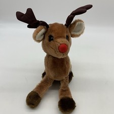 VTG Christmas Dakin Rudolph the Red Nosed Reindeer Plush Stuffed Animal 1983 12"
