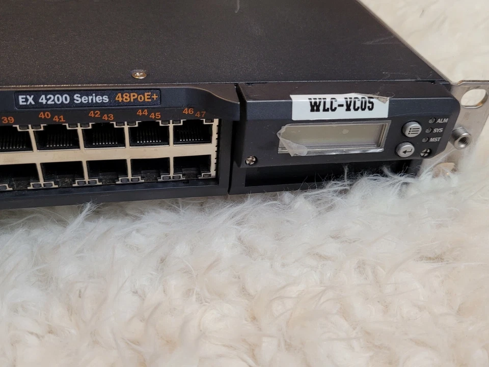 Juniper EX4200-48T 8 PoE Ports Gig Ethernet Switch with Rack Ears - Image 3 of 4
