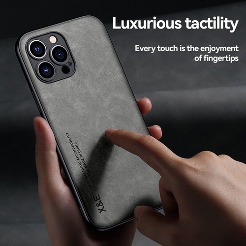 For iPhone 14 13 12 Pro Max 11 XS XR 8 7 ShockProof Magnetic Leather Case Cover - Picture 5 of 14