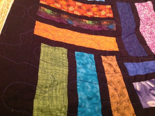 King Stained Glass Rail Fence Quilt - Picture 5 of 7