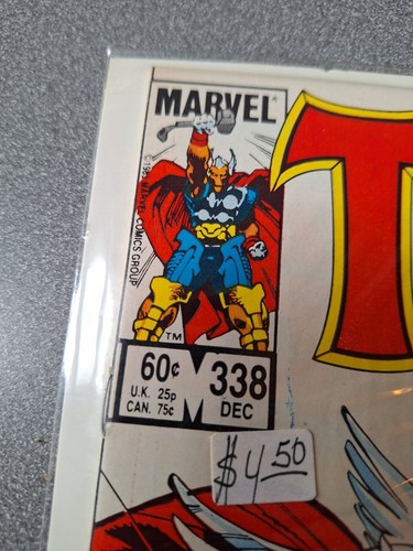 Marvel Comics Thor Issues 338, 339 KEY 1st Beta Ray Bill Hammer NM /4-142 - Picture 3 of 8