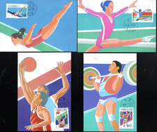 FDC  - CHINE - 3121/4-   4 CARTES  JEUX OLYMPIQUES DE BARCELONE 1992