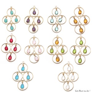 Pears-Gemstone-Connector-Gold-Charm-Necklace-Pendants-Chandelier-Earring-Finding