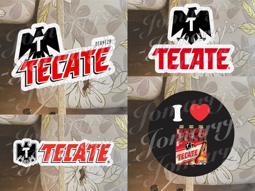 Tecate Bier mexikanisches Cerveza Logo Vinyl Aufkleber Abziehbild Fan Becher Größe 2"-18" - Bild 7 von 7