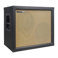 Sound Town 2 x 12" 130W Open-back Guitar Speaker Cabinet, Black (GUC212OBBK)