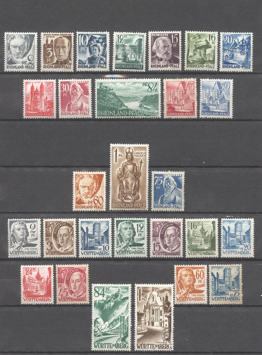 Germany 1947-1948- under French Occ. Stamps-MH-A206 | eBay