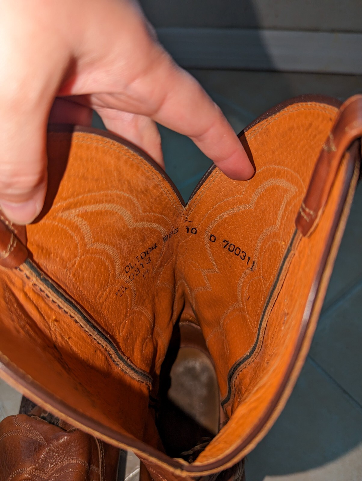 Lucchese Boots Men's Burnished Tan Caiman Croc 10 D CL1064 eBay