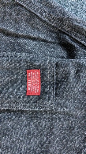 Guess Carpenter Jeans Made in USA Size 40 Style 13299 Vintage 90s Black Pants - Picture 5 of 11