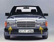 for Mercedes W201 190 Trim Under Headlight Left + Right 2018890163 + 0263 NEW