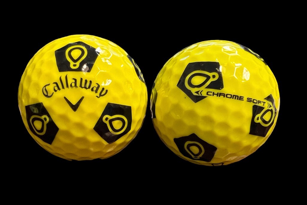 Callaway Chrome Soft Truvis, Yellow/Black Balloon Golf Balls