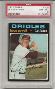 SET-BREAK-1971-TOPPS-700-BOOG-POWELL-PSA-8-NM-MT-HIGH-SHORT-PRINT-TOUGH