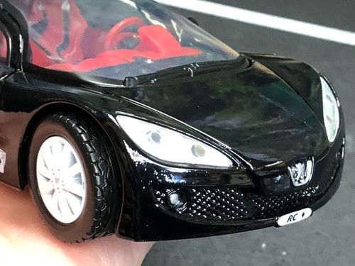 1:24 Diecast Car MOTORMAX BLACK PEUGEOT AC Ace Cards No. 73287 No Box - Picture 16 of 20