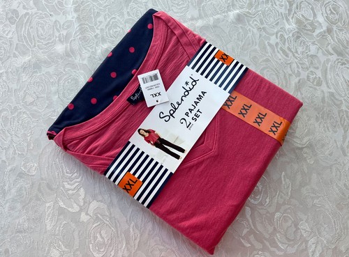 Splendid Ladies' 2-Piece Lounge Set Size XXL Pink/Polka dot - Picture 2 of 3
