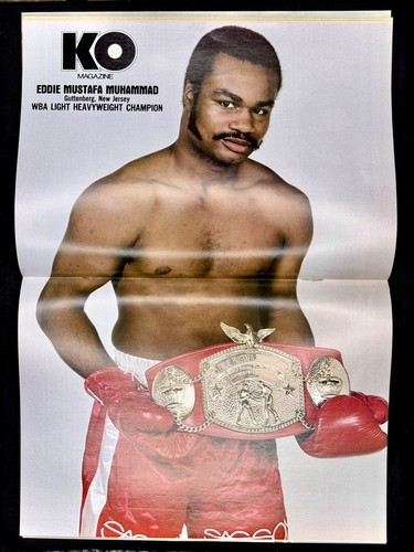 Rivista KO giugno 1981 copertina Marvin Hagler con poster Eddie Mustafa Muhammad - Foto 2 di 3