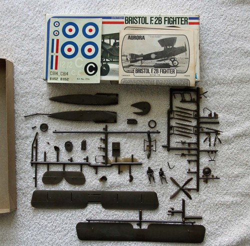 Bristol F.2B Fighter 1:48 Aurora Plastic Model Kit #776 Complete Vintage 1976 - Picture 2 of 5