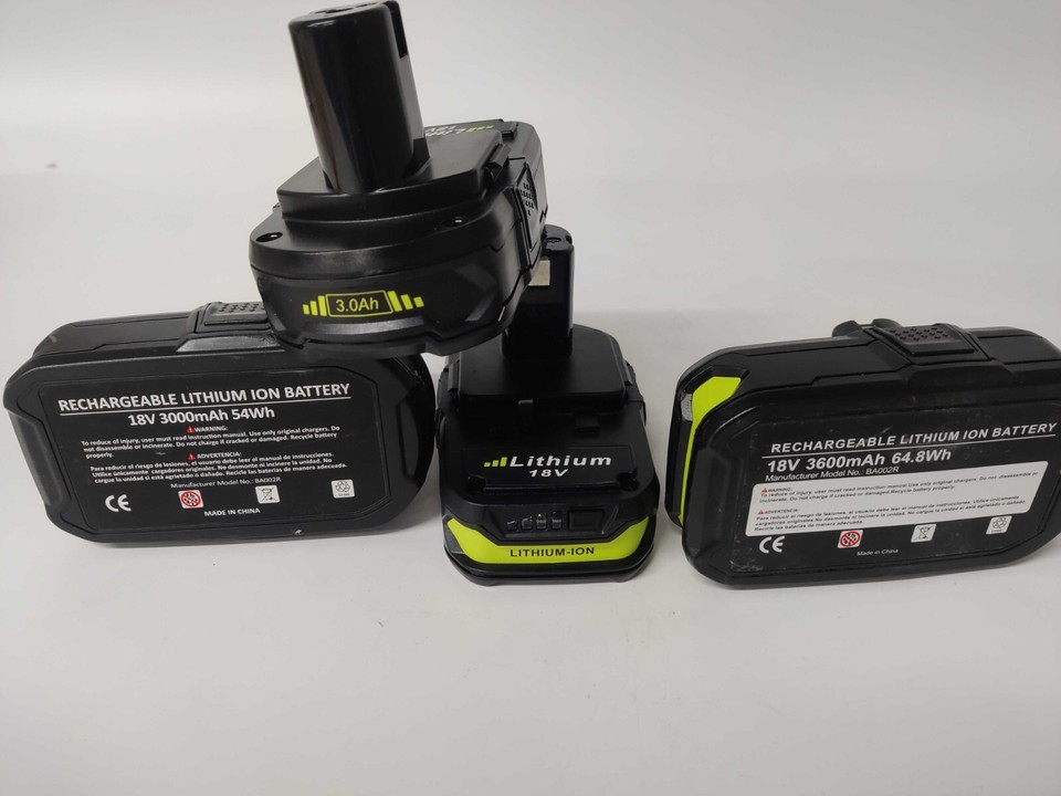 Lot of 4 3.0AH for Ryobi 18V Lithium Battery P102 P103 P105 P107 P108 ...