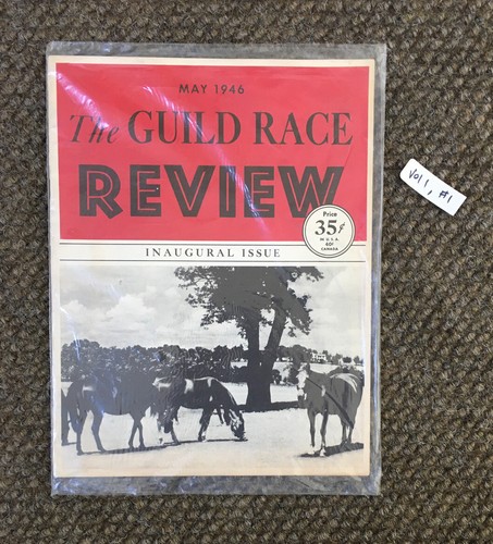 1946 Guild Race Review magazine Vol. 1 no. 1 Inaugural Issue Horse Racing~Sealed - Picture 2 of 3