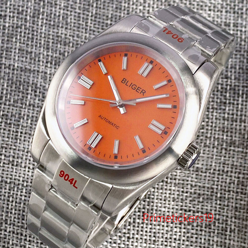 BLIGER 36mm/39mm Red Blue Green NH35A PT5000 Automatic Men Watch Brushed Bezel - Picture 24 of 68