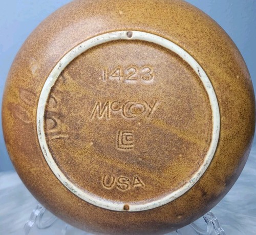 Vintage 1970's McCoy 8" Stoneware "Canyon Mesa" Handpainted Bowls Set Of 2 - Picture 6 of 13