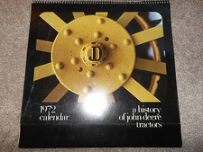Vintage 1972 John Deere Calendar History of John Deere Tractors Salem Wisconsin