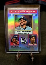 2025 Topps Heritage Silver Foil AL Stolen Base Leaders #198